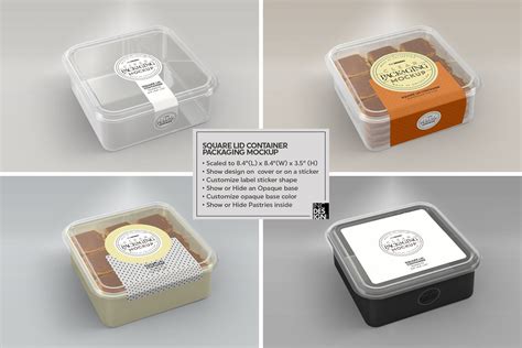 Download White Plastic Food Tray with Transparent Lid